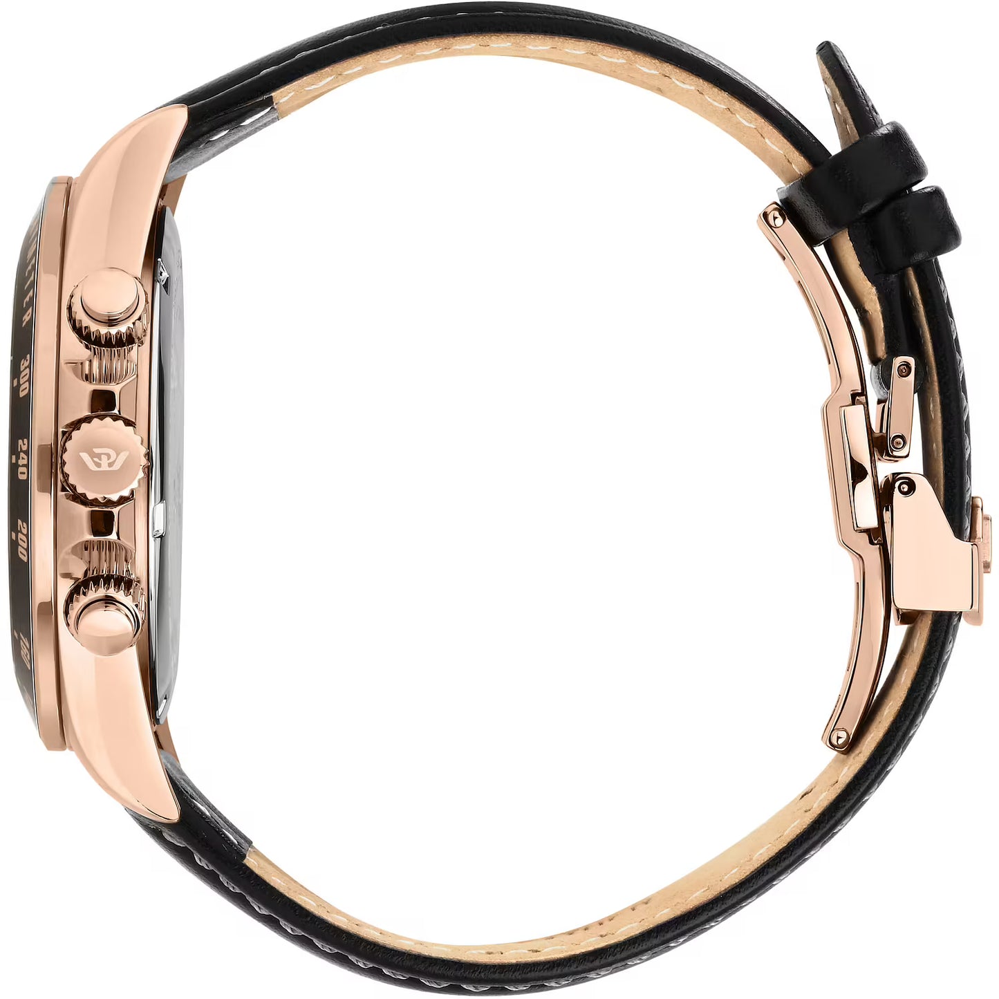 Philip Watch Caribe Sport Quarzo Swiss Made Rose-Gold 42mm R8271607003 cronografo uomo pelle nero vetro zaffiro