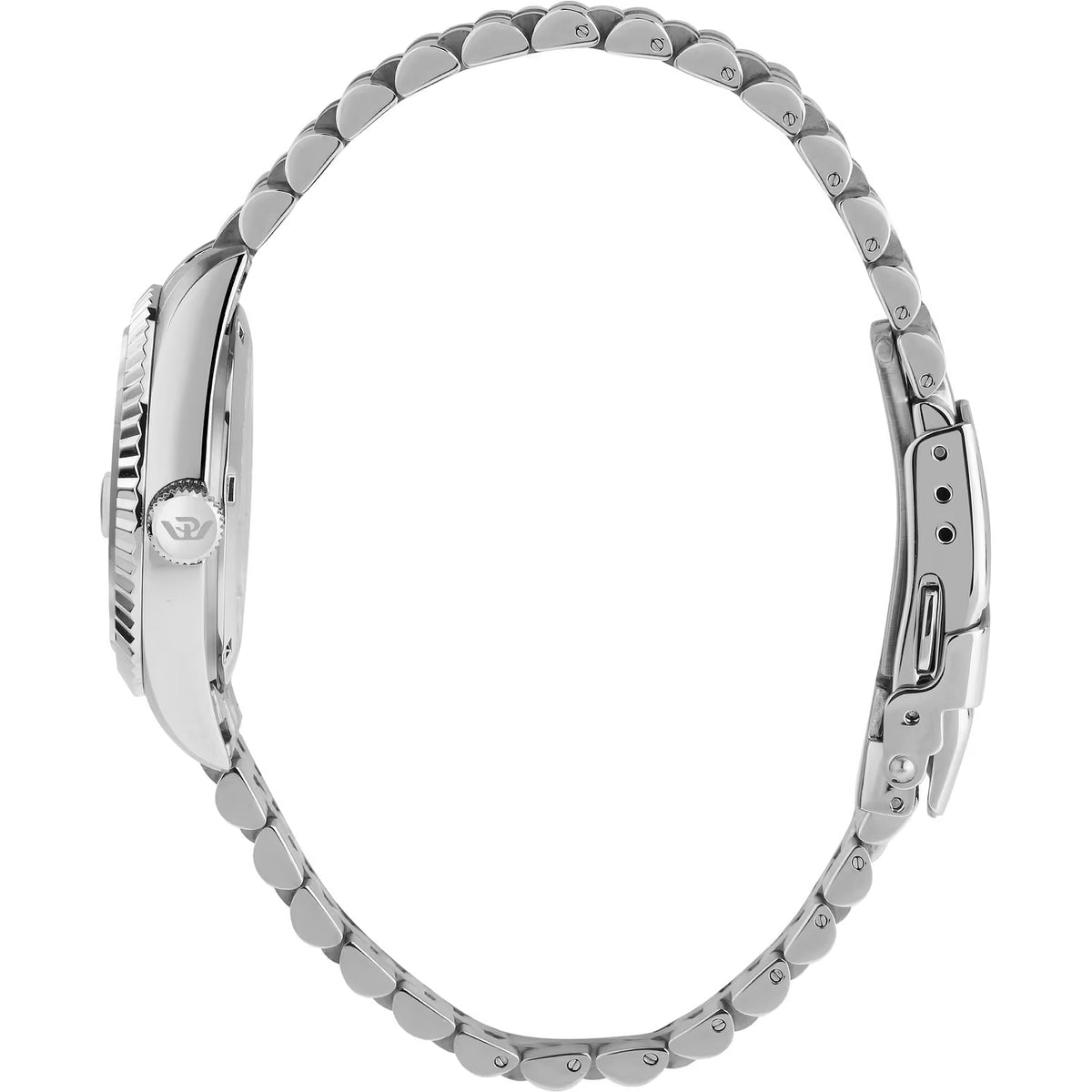 Philip Watch Caribe Urban R8253597639 donna 31 mm con quadrante rosa e diamanti, cassa in acciaio e bracciale argentato.