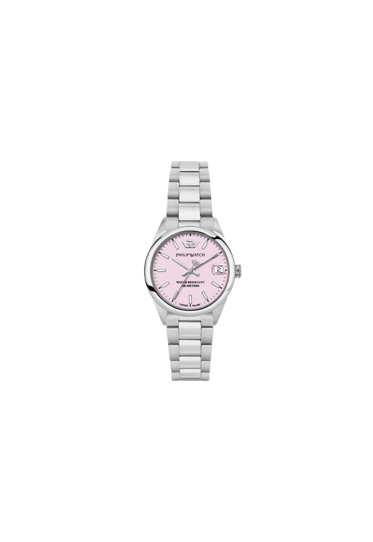 Philip Watch Caribe Urban R8253597646 orologio donna 31 mm con quadrante rosa, cassa in acciaio e bracciale argentato.
