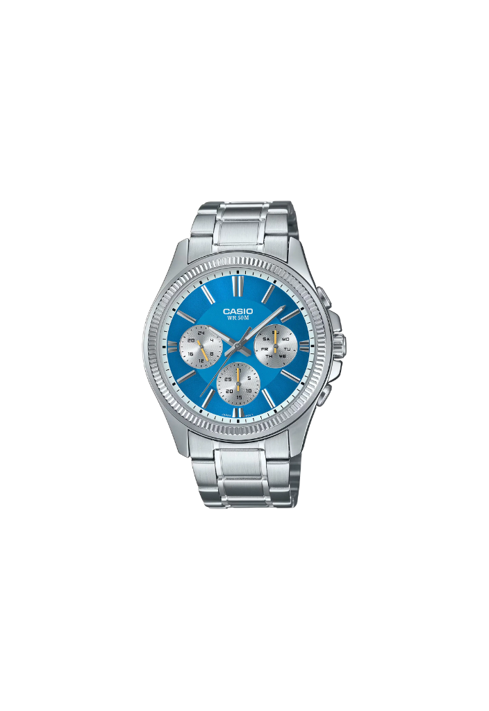 Orologio Casio MTP-1375D-2A2 blu in acciaio