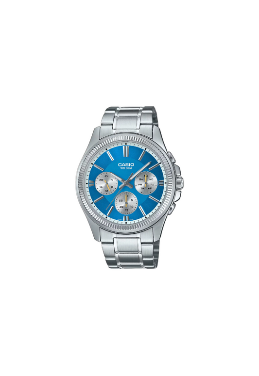 Orologio Casio MTP-1375D-2A2 blu in acciaio