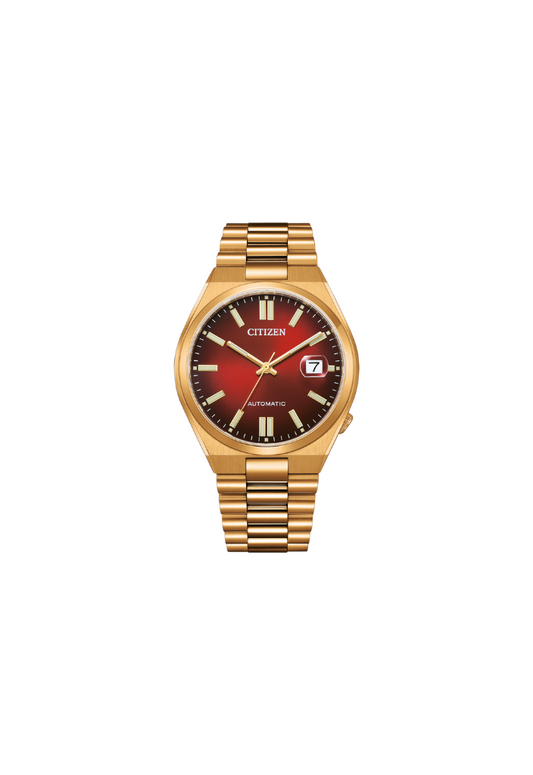 Citizen TSUYOSA Automatic 8210 Red Dial – Gold Men’s Mechanical Watch – Cod. NJ0154-80X