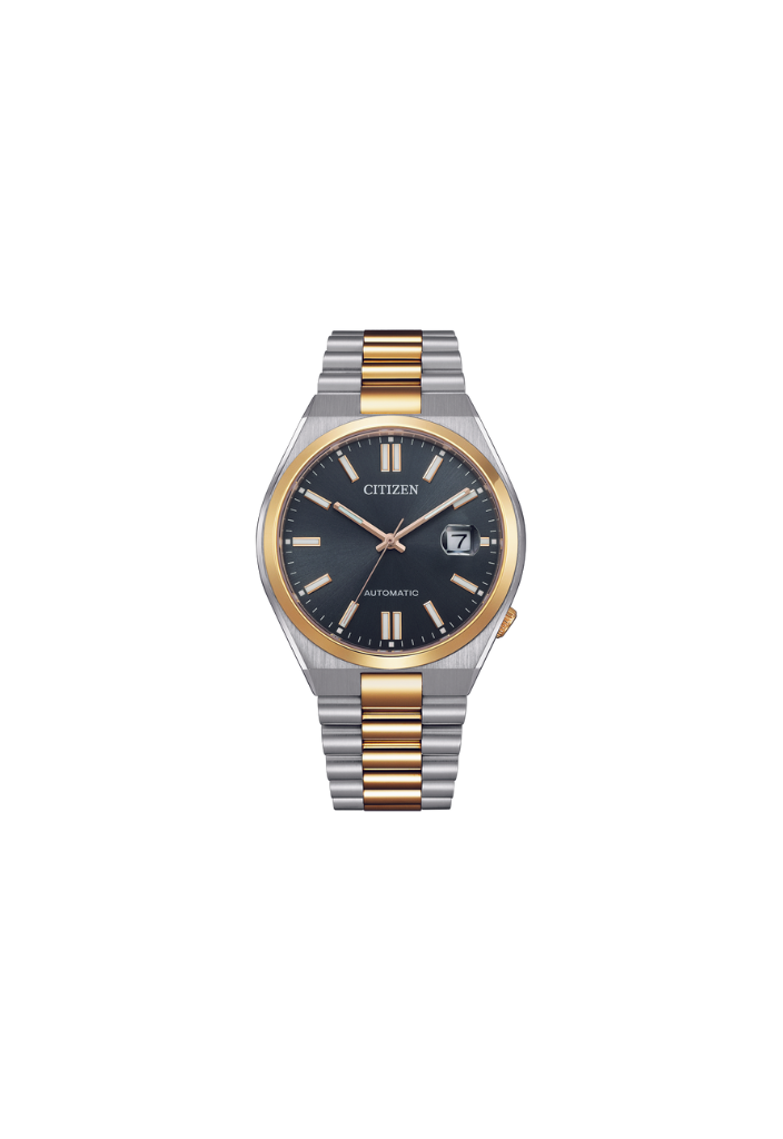 Citizen TSUYOSA Automatic 8210 Grey Dial – Orologio Meccanico Uomo Bicolore Acciaio/Oro Rosa – Cod. NJ0154-80H