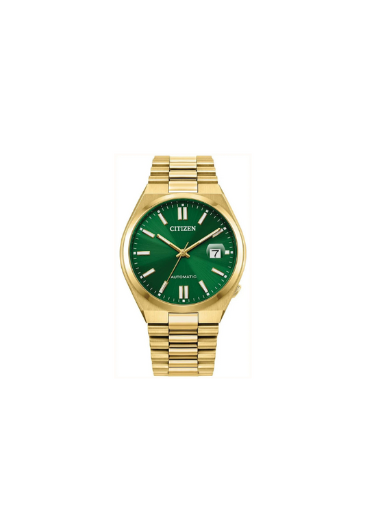 Citizen Tsuyosa NJ0152-51X Automatico – Eleganza sportiva in oro e verde soleil con data
