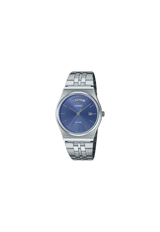 Casio MTP-B146D-2AV daydate in acciaio 35mm