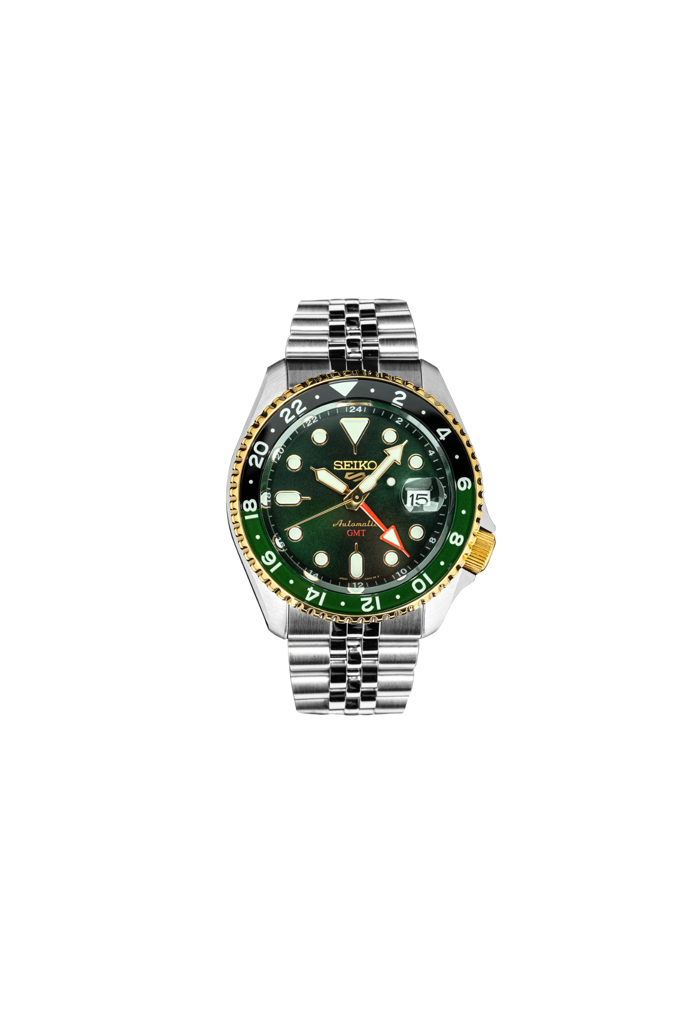 Seiko 5 Sports Forest Green Sunrise GMT Automatico SSK050K1 edizione limitata 2025 pezzi quadrante verde cassa acciaio 42,5 mm orologio uomo Seiko GMT