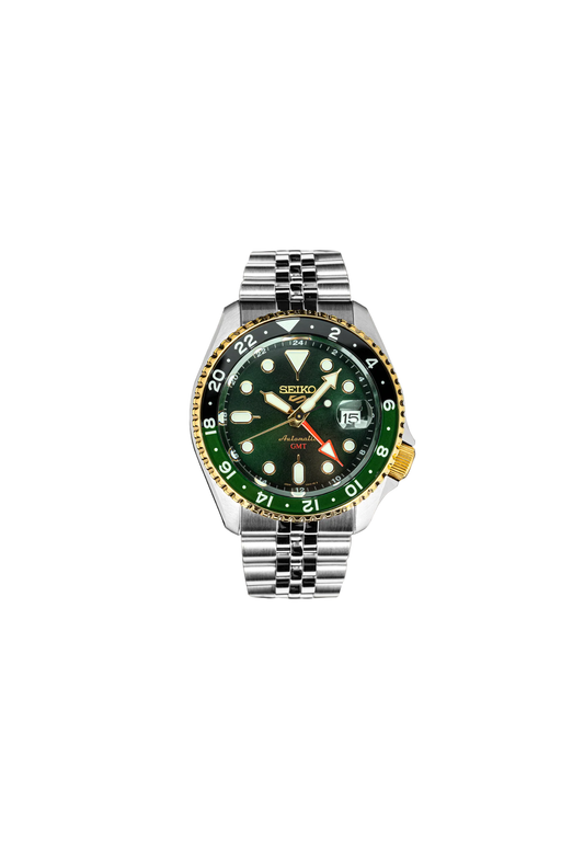 Seiko 5 Sports Forest Green Sunrise GMT Automatico SSK050K1 edizione limitata 2025 pezzi quadrante verde cassa acciaio 42,5 mm orologio uomo Seiko GMT