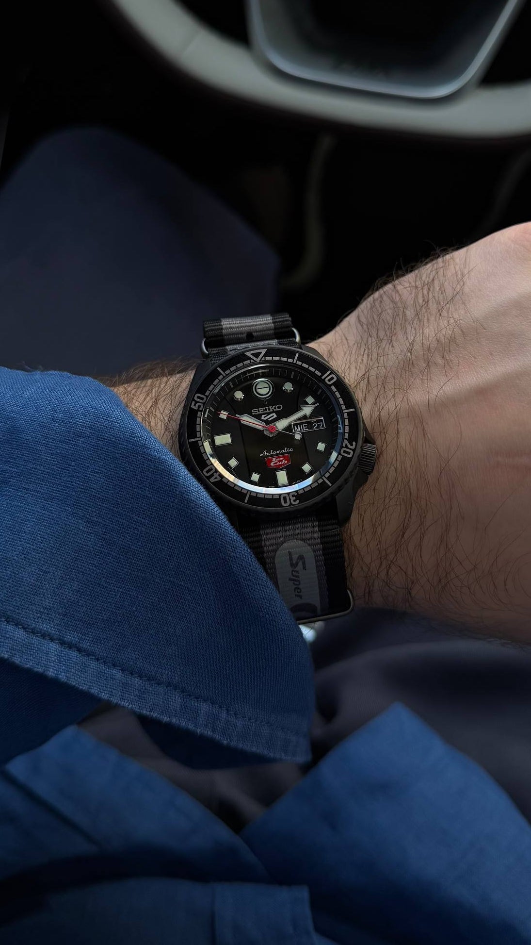 Seiko 5 Sports Honda Super Cub Limited Edition SRPJ75K1 orologio automatico 42,5 mm calibro 4R36 edizione limitata moto Honda vintage motociclistico