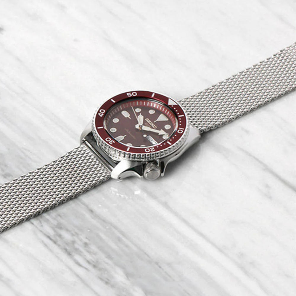 Seiko 5 Sports SRPD69K1 automatico 42,5mm quadrante rosso rubino acciaio uomo