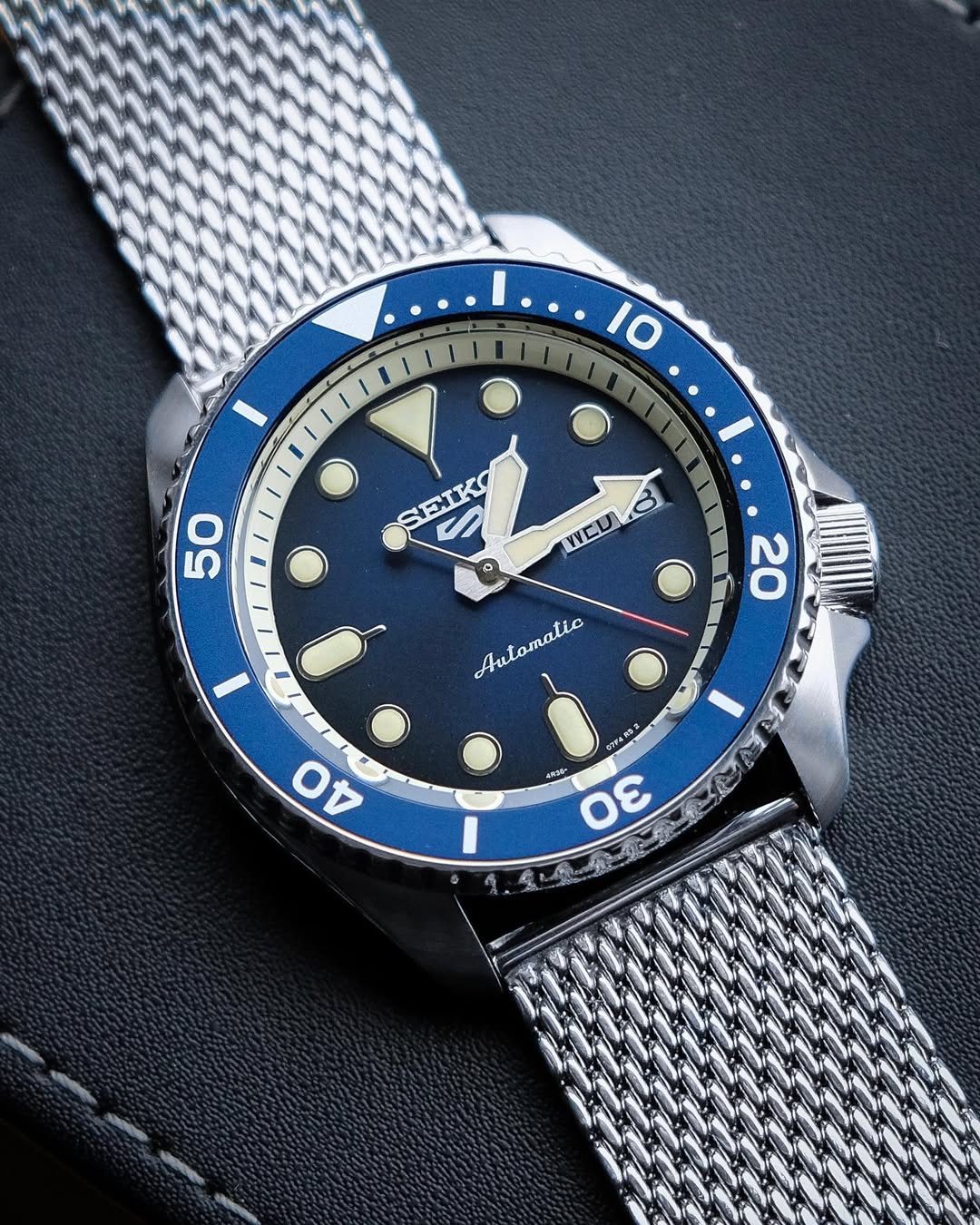 Seiko 5 Sports SRPD71K1 automatico 42,5mm quadrante blu acciaio uomo