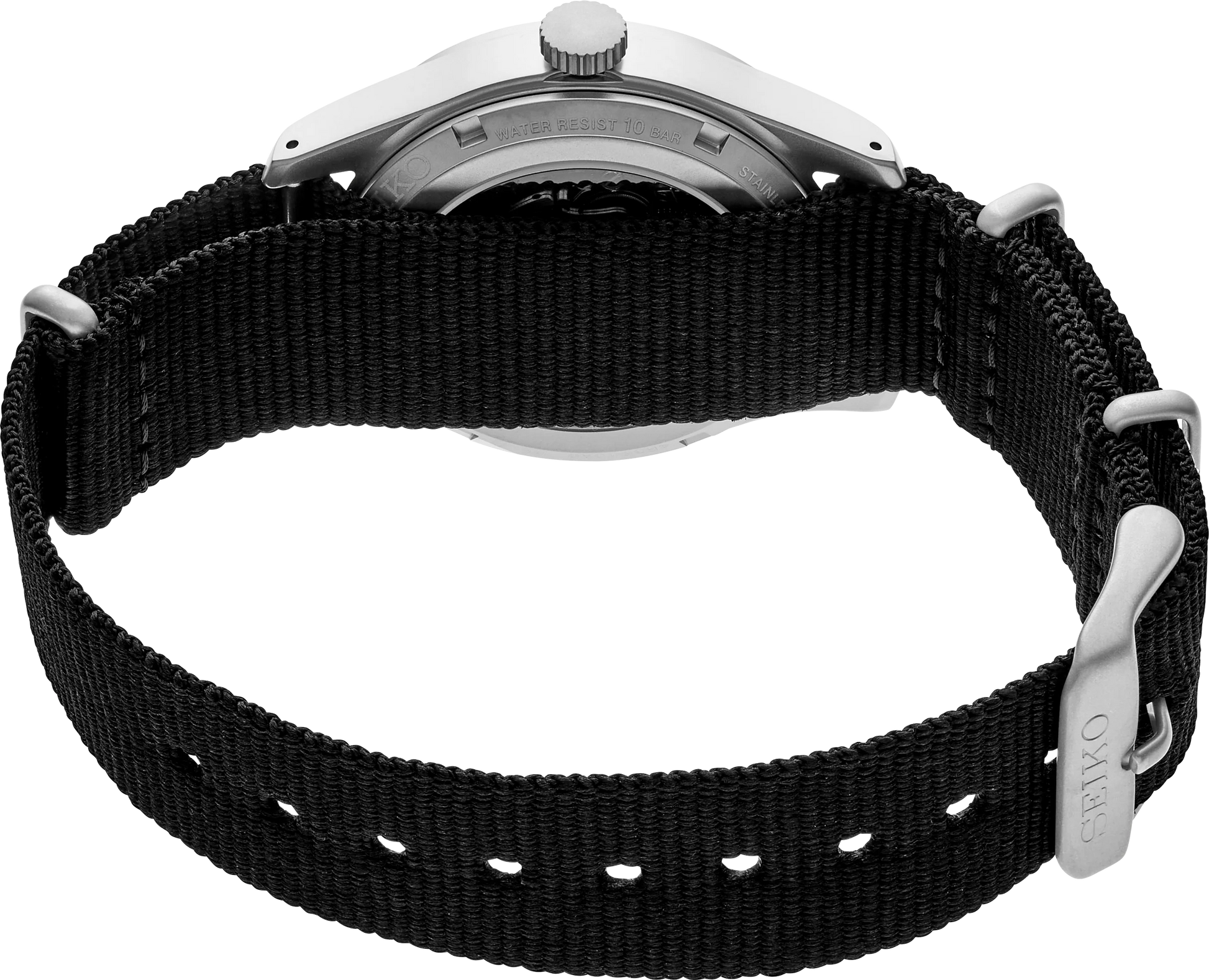 Seiko 5 Sports SRPG37 automatico nero 39.4mm nylon calibro 4R36 uomo field watch