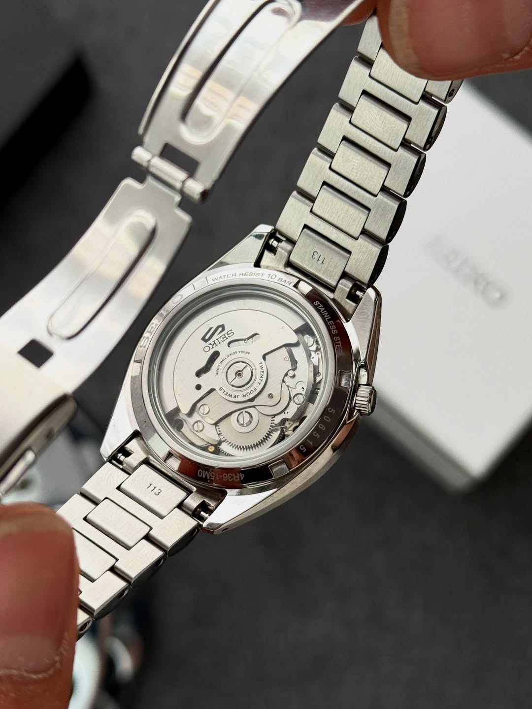 Seiko 5 Sports SRPK89K1 automatico nero 37.4mm acciaio calibro 4R36 uomo