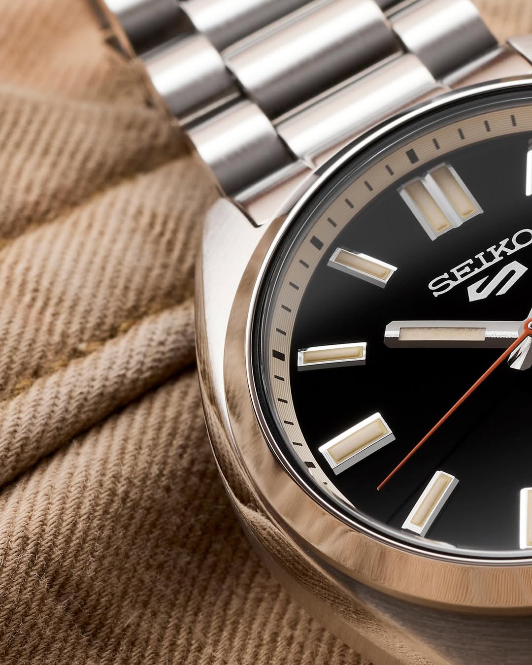 Seiko 5 Sports SRPK89K1 automatico nero 37.4mm acciaio calibro 4R36 uomo