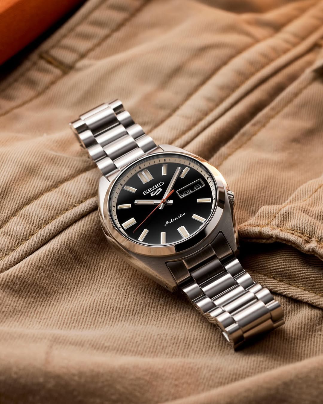 Seiko 5 Sports SRPK89K1 automatico nero 37.4mm acciaio calibro 4R36 uomo