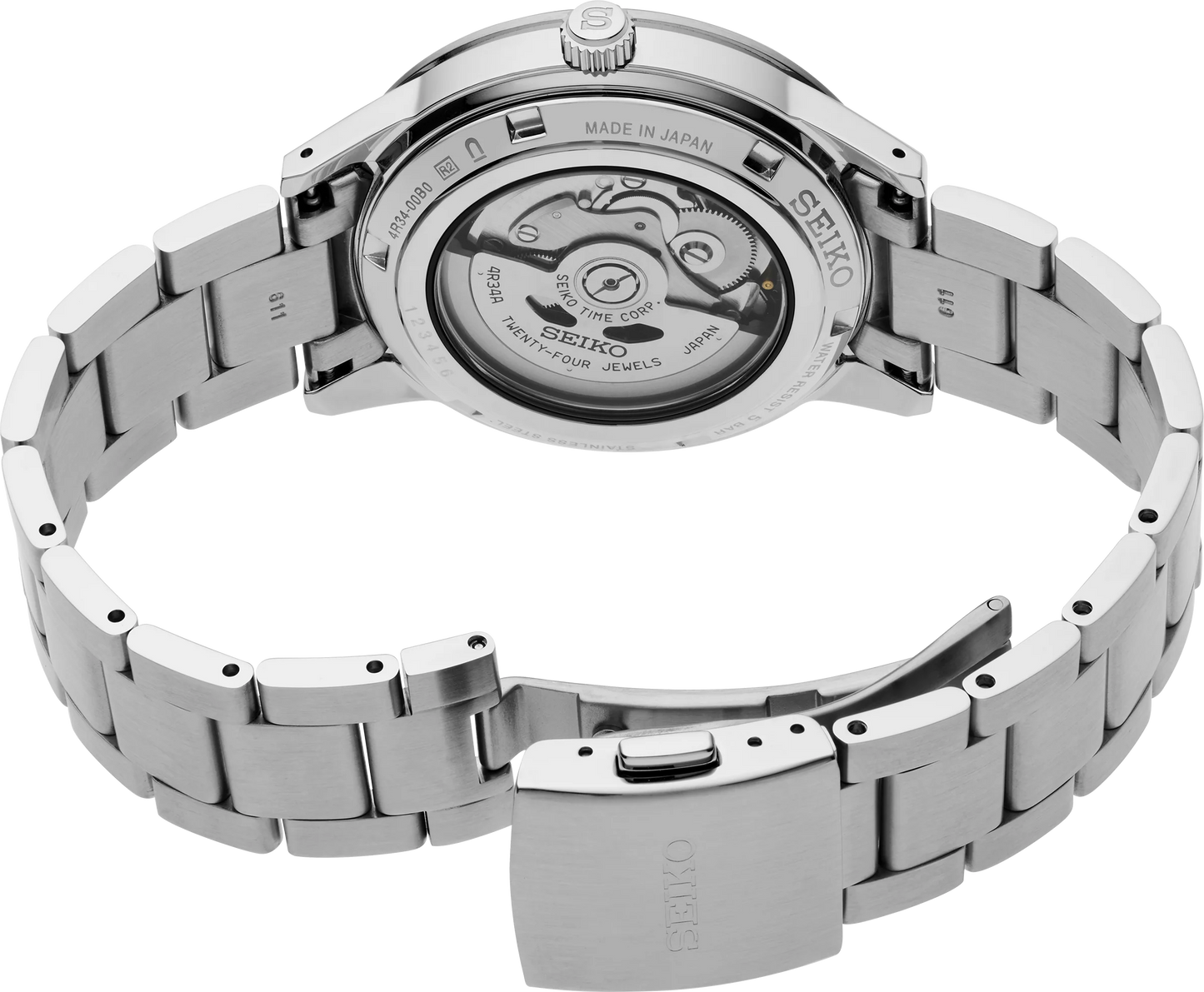 Seiko Presage Style 60’s SSK009J1 – Automatico GMT – Quadrante blu petrolio – 40,8 mm – Cassa acciaio – Bracciale acciaio – Funzione GMT – Orologio vintage moderno