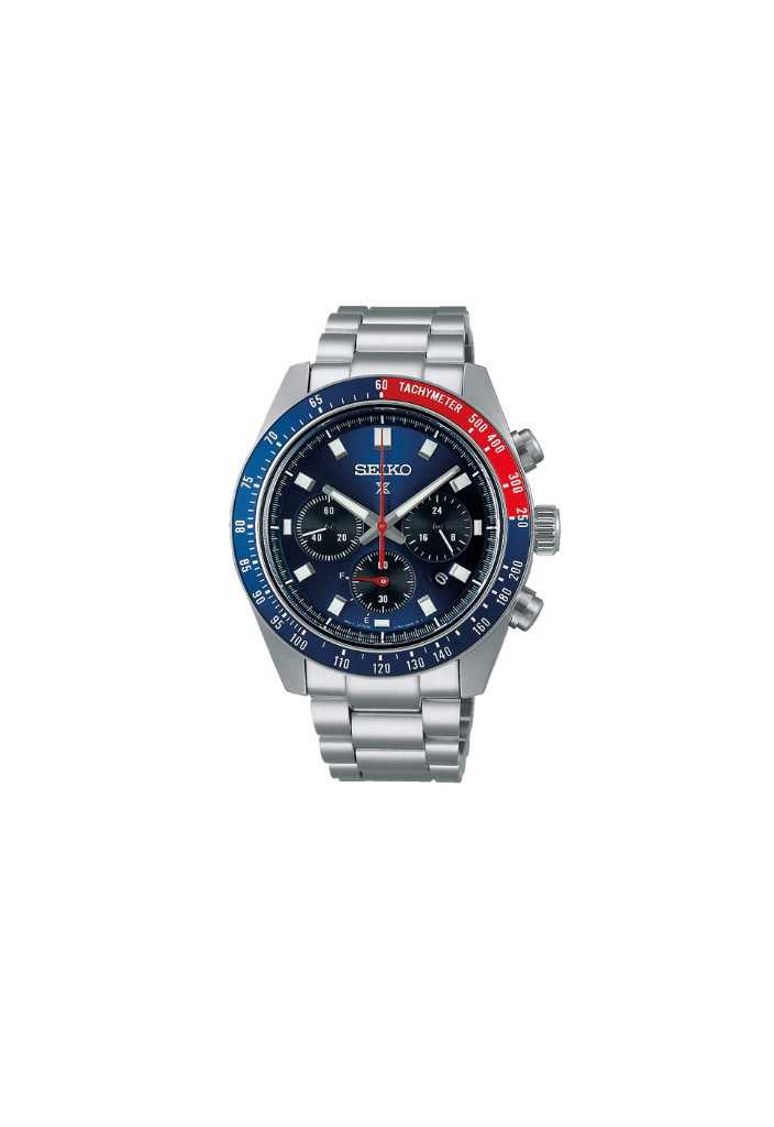 Seiko Prospex Speedtimer Solar Chronograph SSC913P1 – Orologio quarzo solare blu scuro 41,4mm acciaio con vetro zaffiro