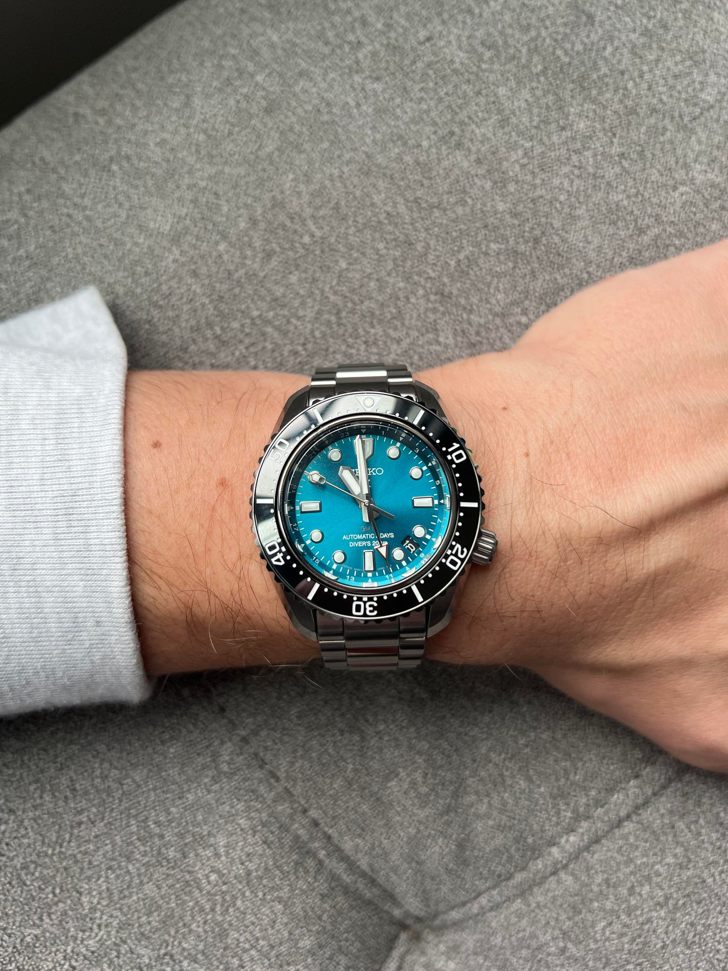 Seiko SPB475 automatico diver GMT quadrante blue-green 42 mm acciaio – codice SPB475 – orologio uomo