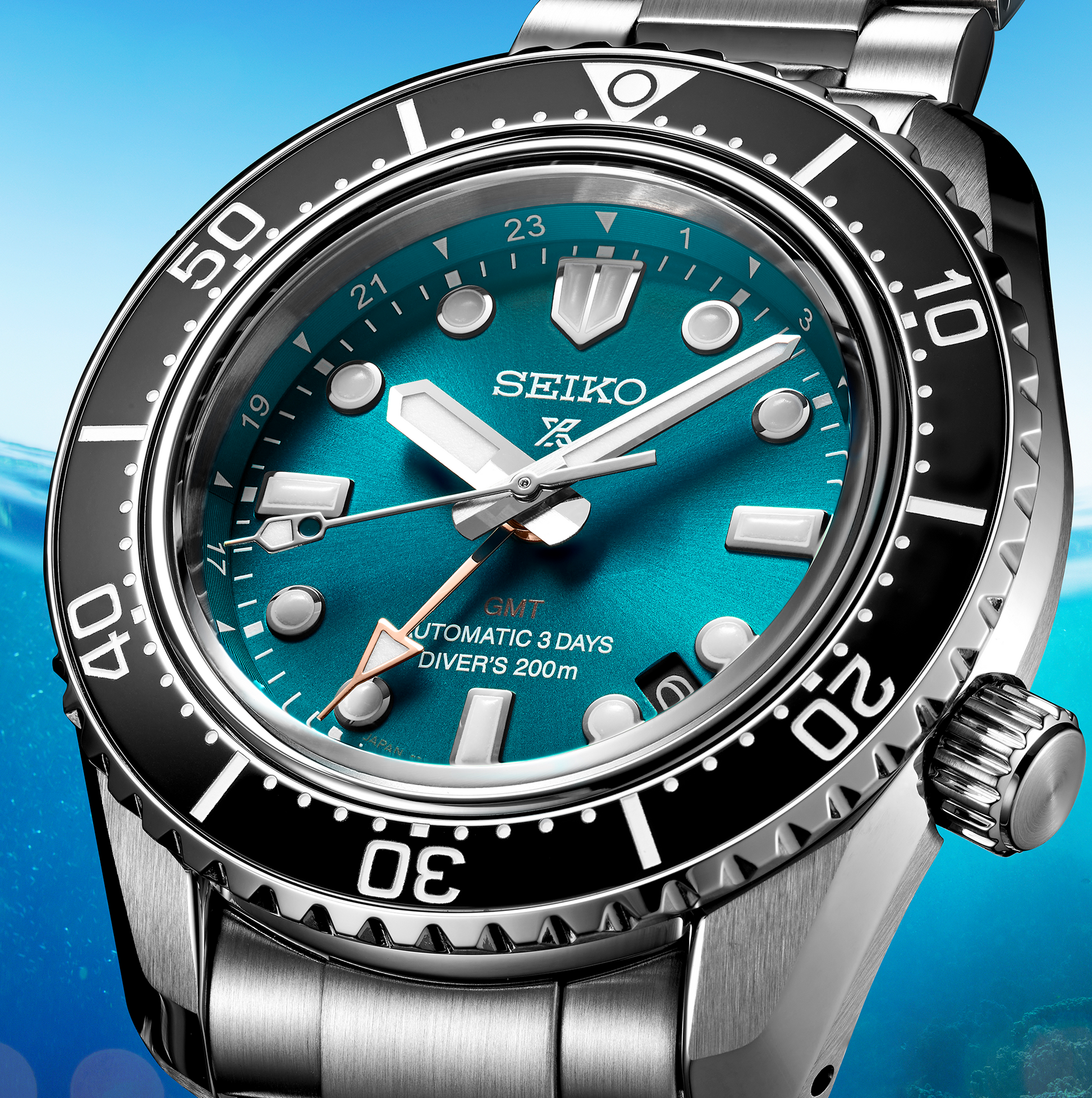 Seiko SPB475 automatico diver GMT quadrante blue-green 42 mm acciaio – codice SPB475 – orologio uomo