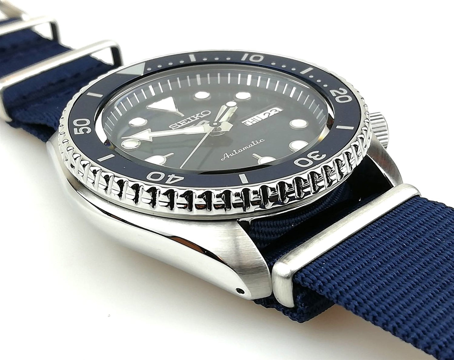 Seiko SRPD51K2 automatico blu 42,5mm acciaio calibro 4R36 cinturino nylon diver