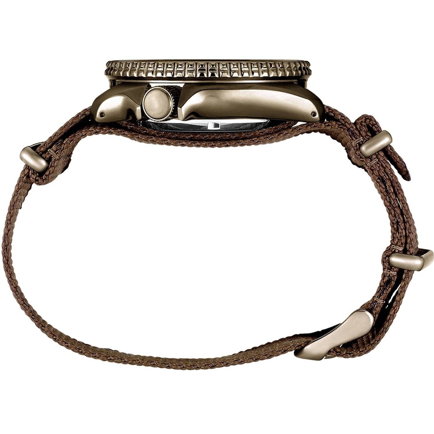 Seiko SRPD85K1 automatico marrone hard coating 42,5mm quadrante day date calibro 4R36 nylon