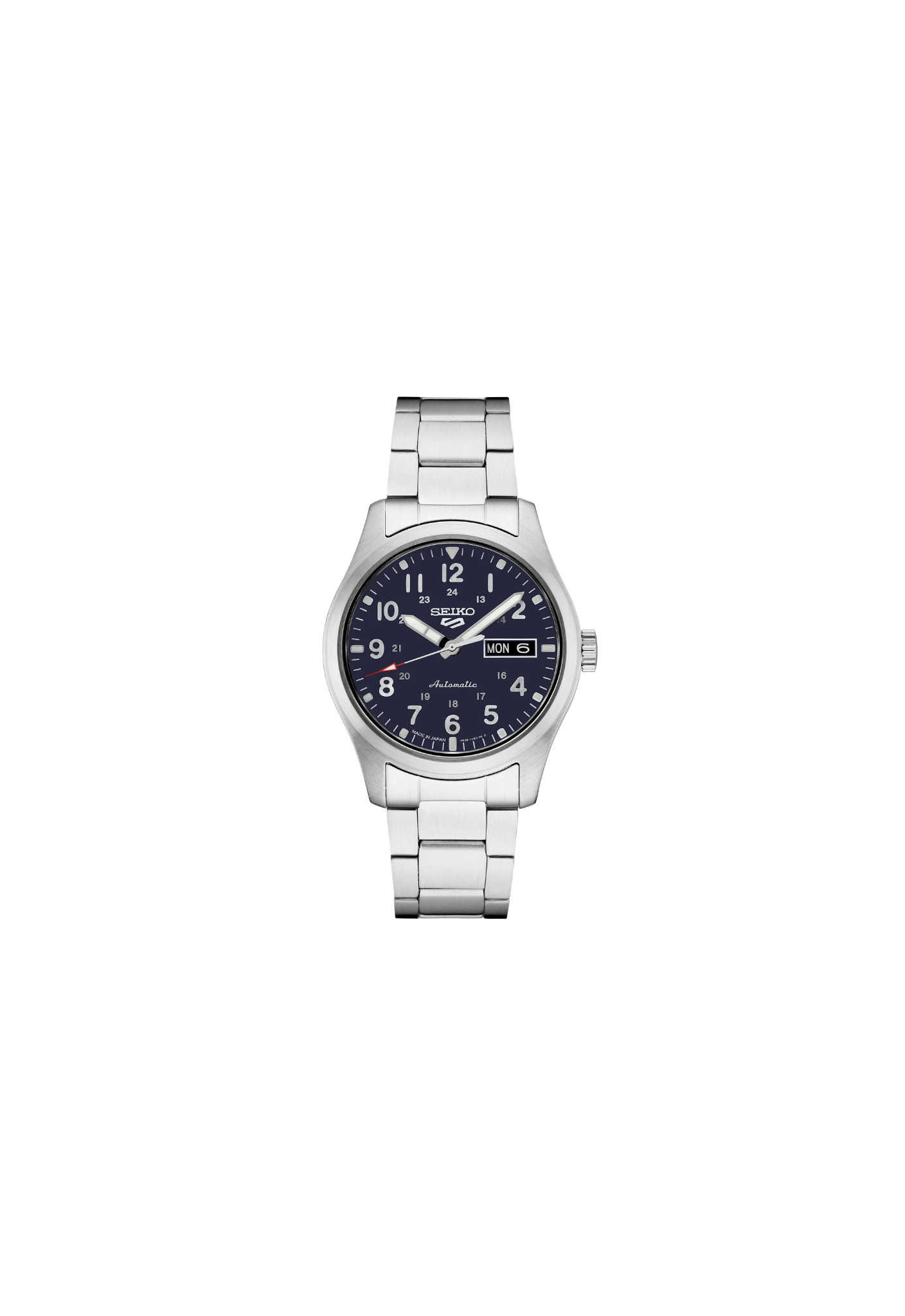 Seiko SRPG29K1 automatico quadrante blu 39.4 mm acciaio stile pilot movimento 4R36 uomo