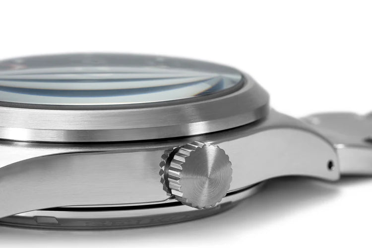 Seiko SRPG29K1 automatico quadrante blu 39.4 mm acciaio stile pilot movimento 4R36 uomo