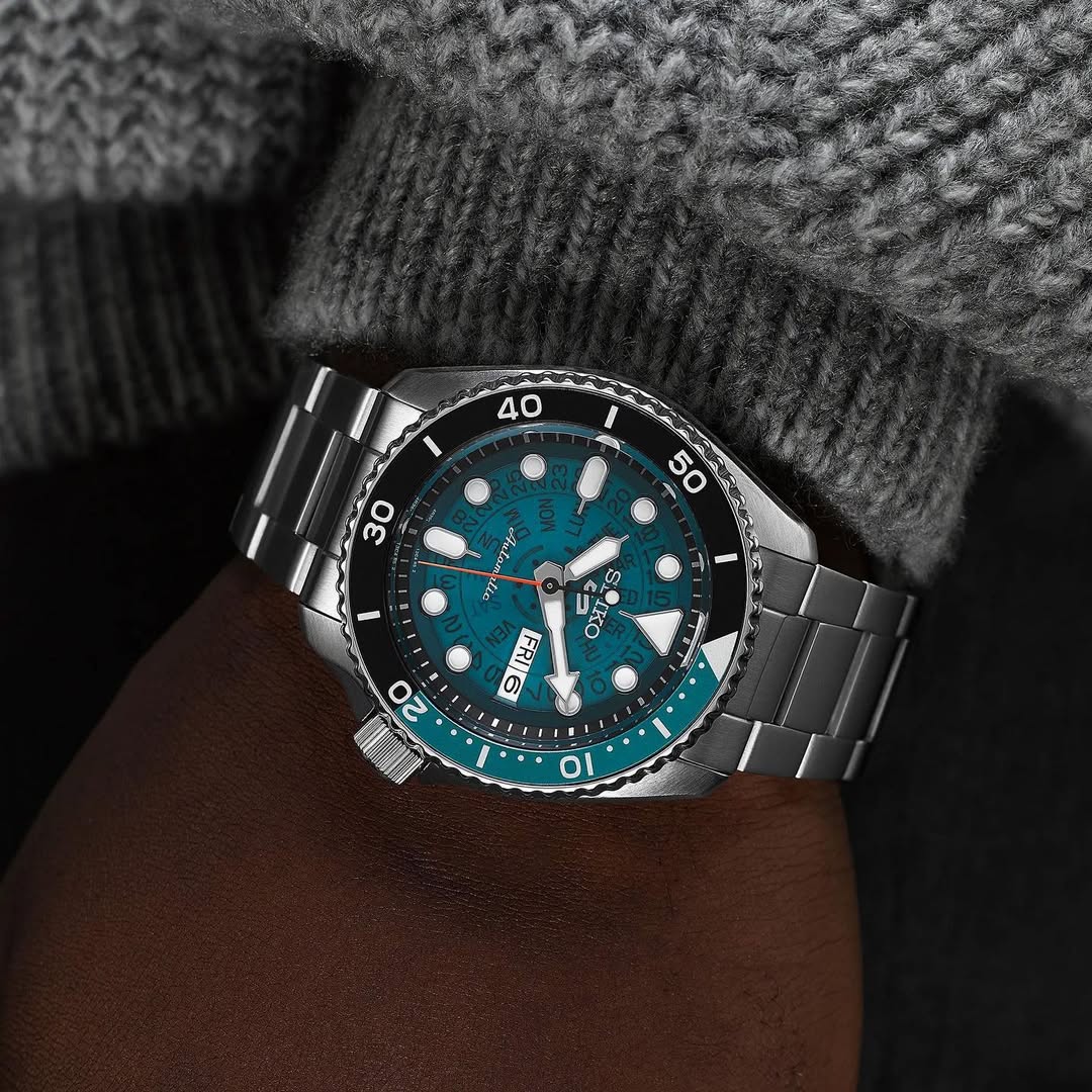 Seiko SRPJ45 automatico 42,5mm acciaio quadrante trasparente calibro 4R36 giorno data a vista