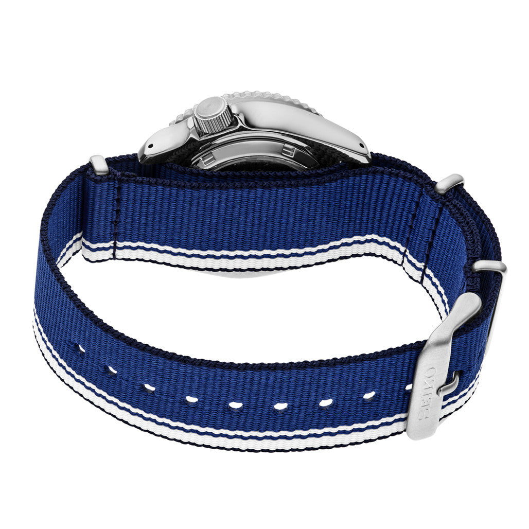 Seiko SRPK69 automatico 42,5mm quadrante blu righe racing nylon Seiko 5 Sports U.S Special Edition