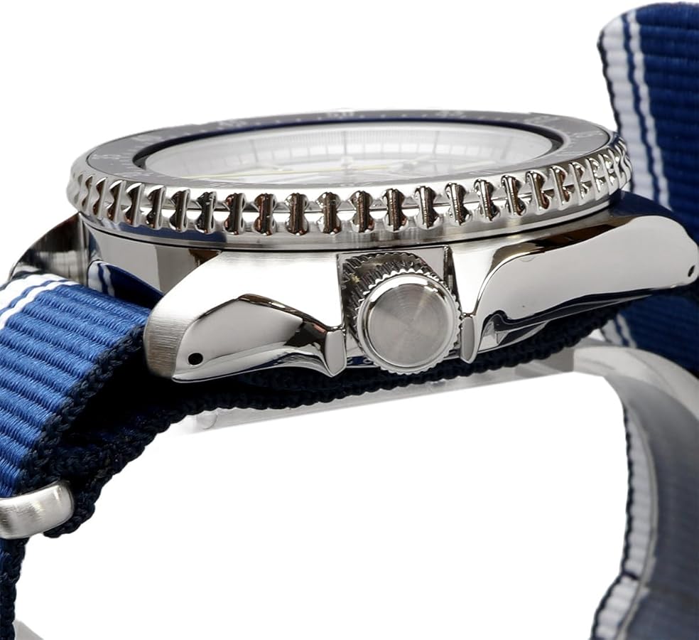 Seiko SRPK69 automatico 42,5mm quadrante blu righe racing nylon Seiko 5 Sports U.S Special Edition
