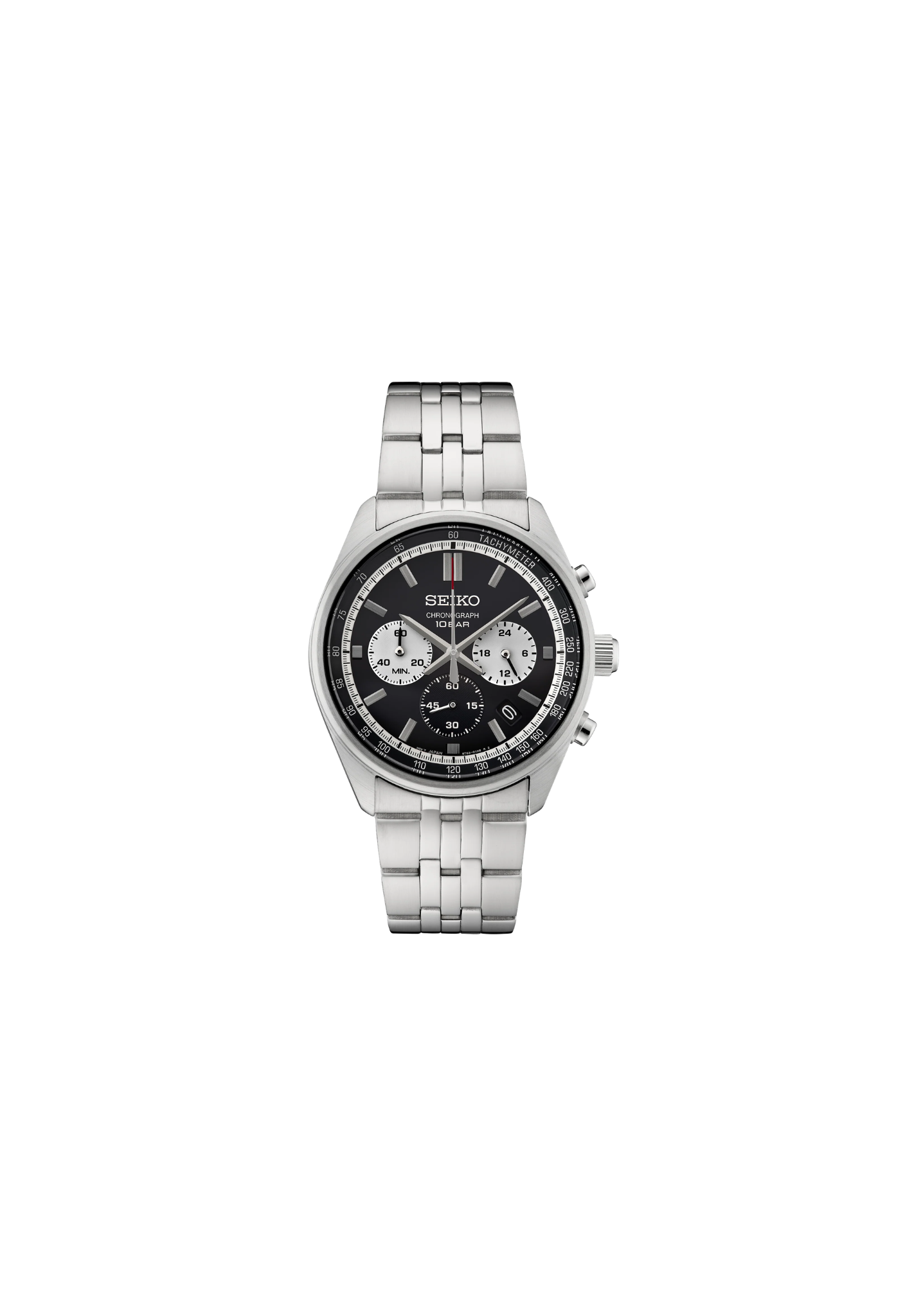 Seiko SSB429P1 cronografo quarzo nero acciaio uomo 41,5 mm con quadrante racing