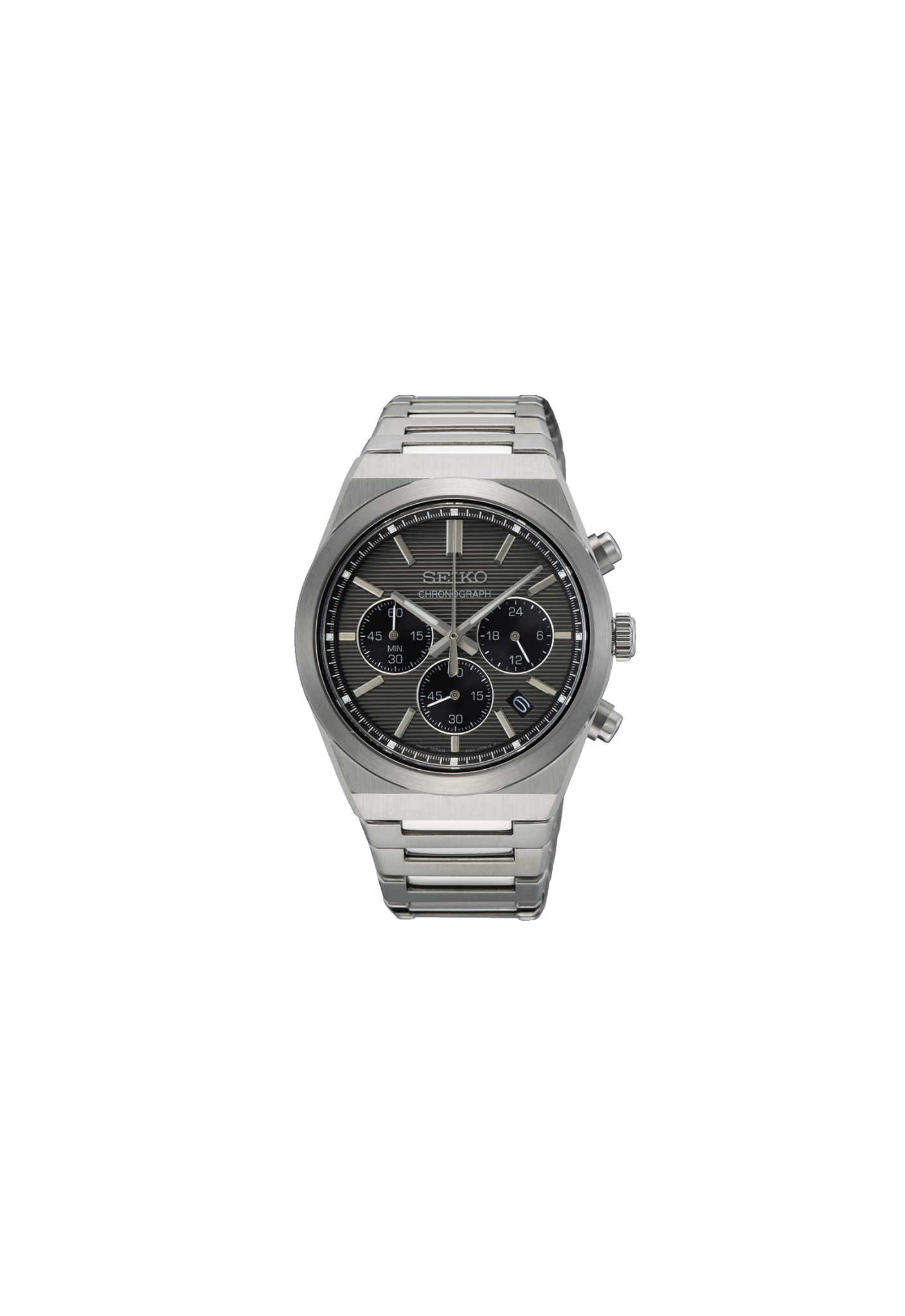 Seiko SSB455P1 cronografo quarzo acciaio quadrante nero 40mm vetro zaffiro cod. SSB455P1