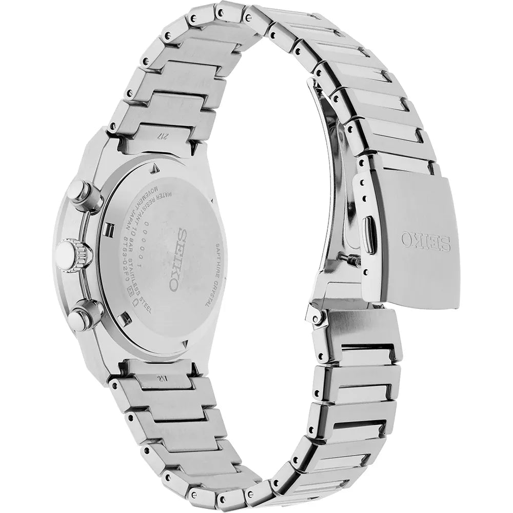 Seiko SSB455P1 cronografo quarzo acciaio quadrante nero 40mm vetro zaffiro cod. SSB455P1