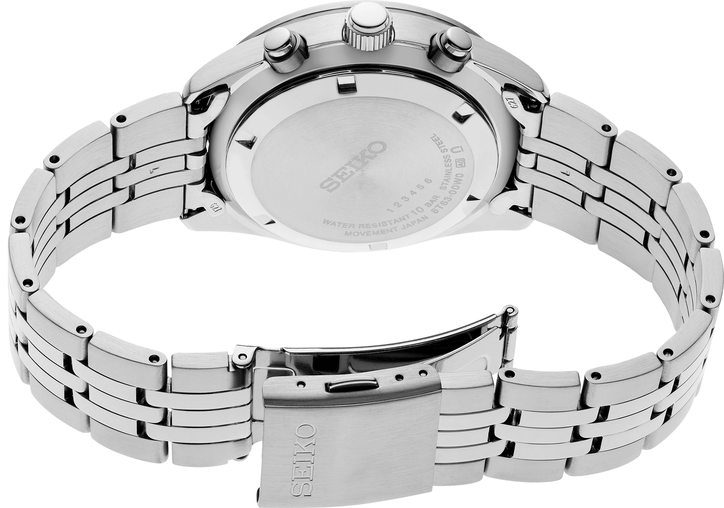 Seiko SSB477P1 cronografo uomo quadrante blu acciaio 41,5 mm movimento quarzo 8T63