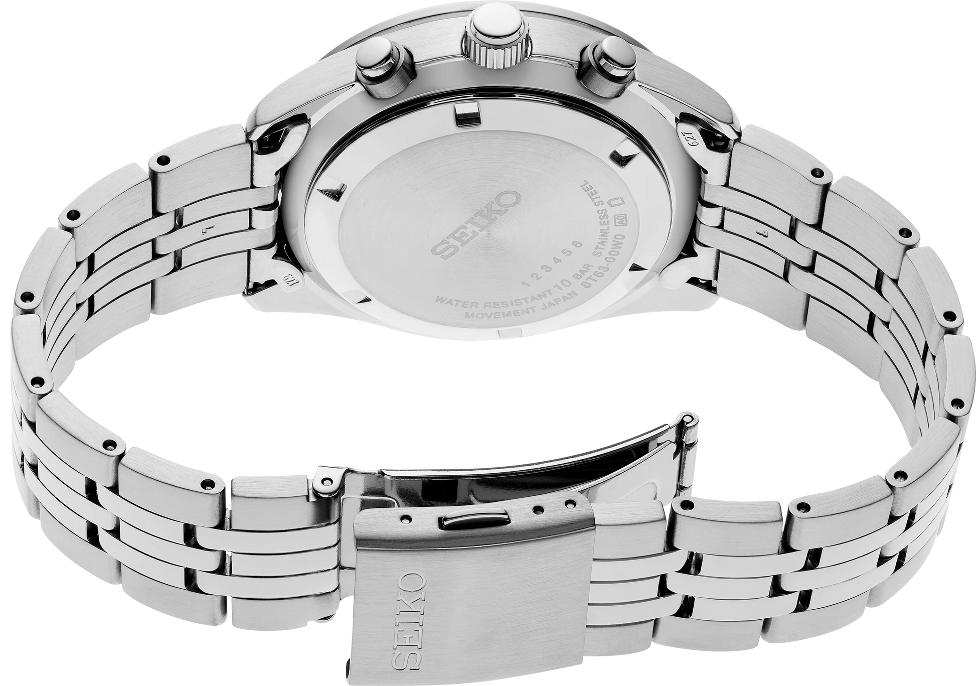 Seiko SSB477P1 cronografo uomo quadrante blu acciaio 41,5 mm movimento quarzo 8T63