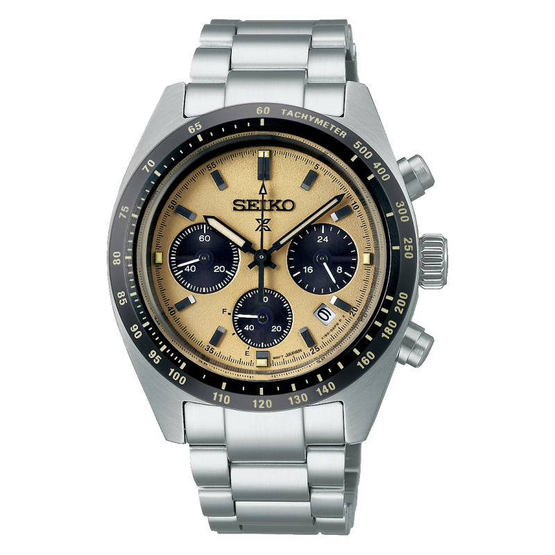Seiko SSC817P1 cronografo solare quadrante giallo 39 mm acciaio – codice SSC817P1 – orologio uomo
