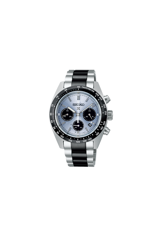 Seiko SSC909P1 cronografo solare Speedtimer quadrante ice‑blue 39 mm acciaio – codice SSC909P1 – orologio uomo