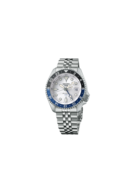 Seiko SSK033K1 automatico GMT silver acciaio 42,5mm calibro 4R34 bracciale acciaio