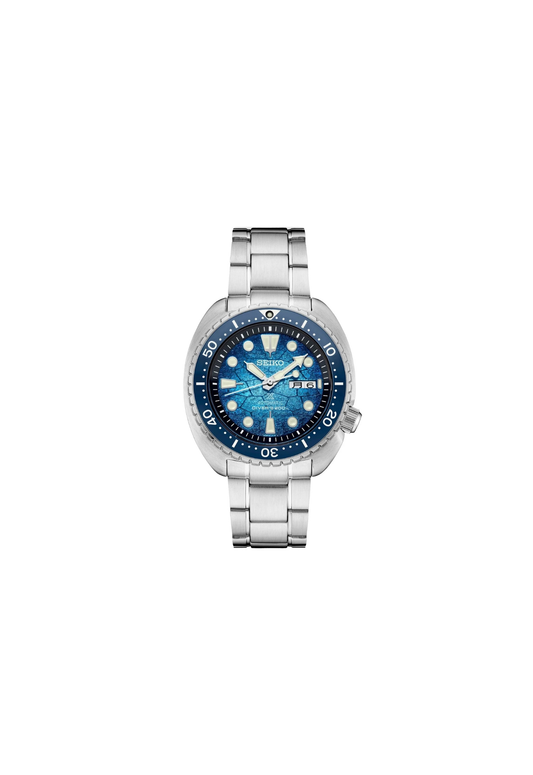 Seiko Turtle Prospex U.S. Special Edition SRPH59 automatico 45 mm con quadrante blu, vetro zaffiro, calibro 4R36, orologio diver professionale 200 metri in acciaio.