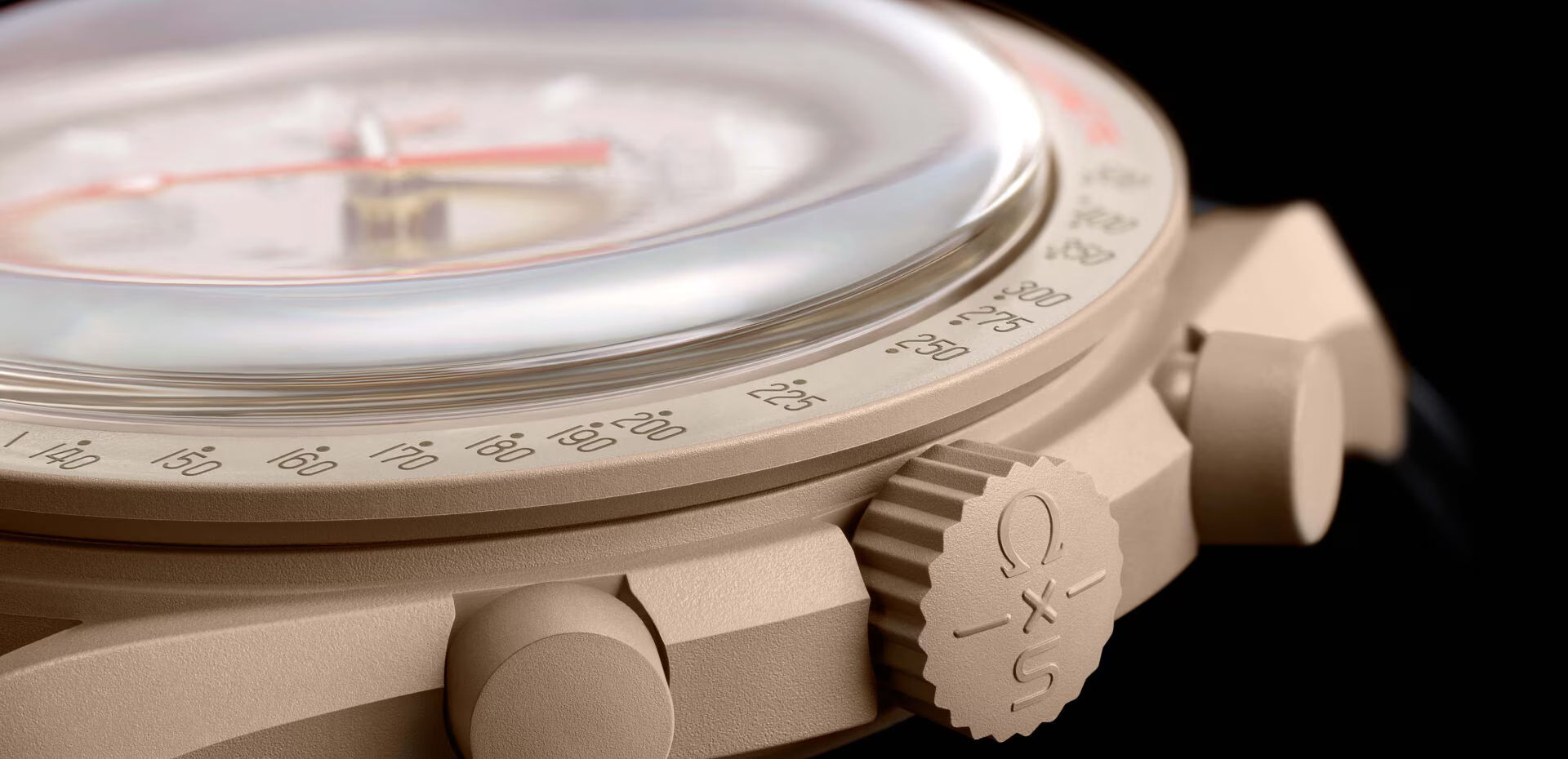 Swatch x Omega MoonSwatch Mission to Jupiter SO33C100 cronografo Bioceramic beige quadrante marrone 42mm
