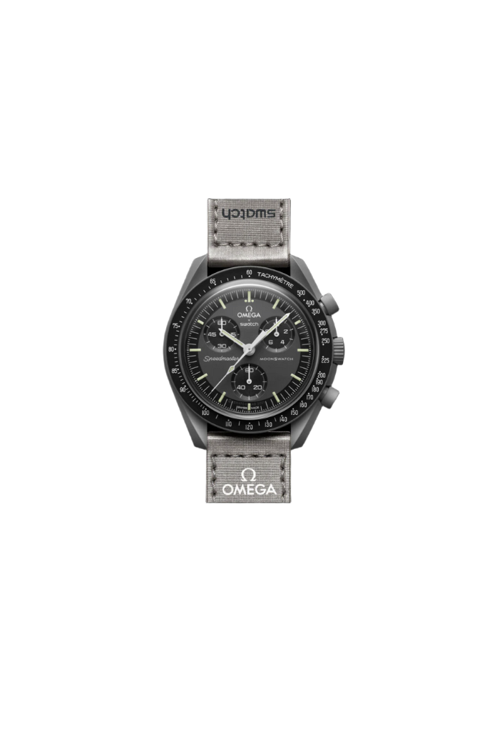 Swatch x Omega MoonSwatch Mission to Mercury SO33A100 – Orologio quarzo grigio scuro 42mm Bioceramic cinturino Velcro