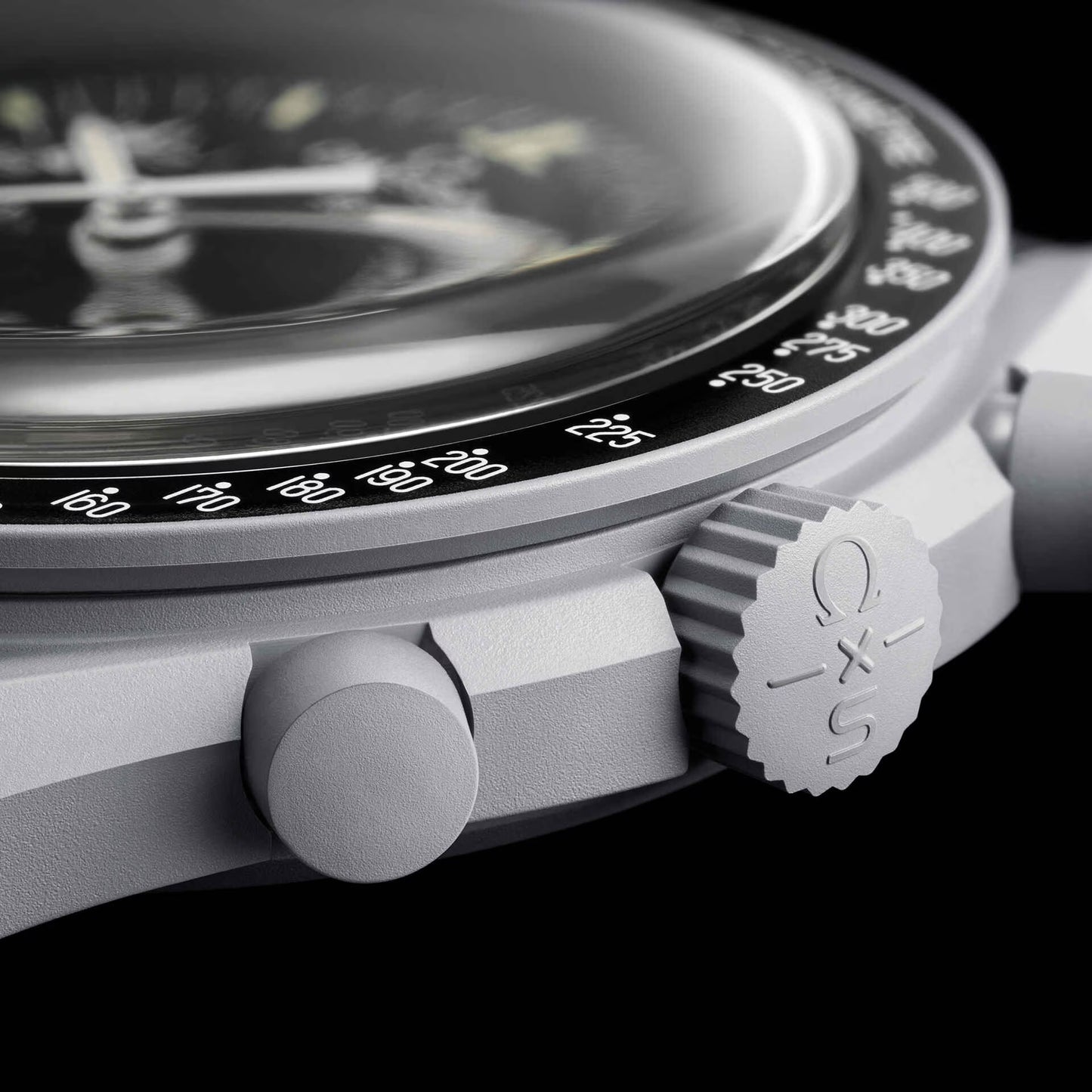 Swatch x Omega MoonSwatch Mission to the Moon SO33M100 cronografo Bioceramic grigio chiaro quadrante nero 42mm