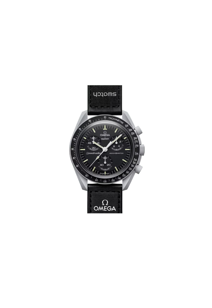 Swatch x Omega MoonSwatch Mission to the Moon SO33M100 cronografo Bioceramic grigio chiaro quadrante nero 42mm