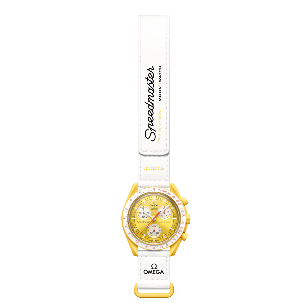 Swatch x Omega MoonSwatch Mission to the Sun SO33J100 – Orologio quarzo giallo 42mm Bioceramic cinturino Velcro