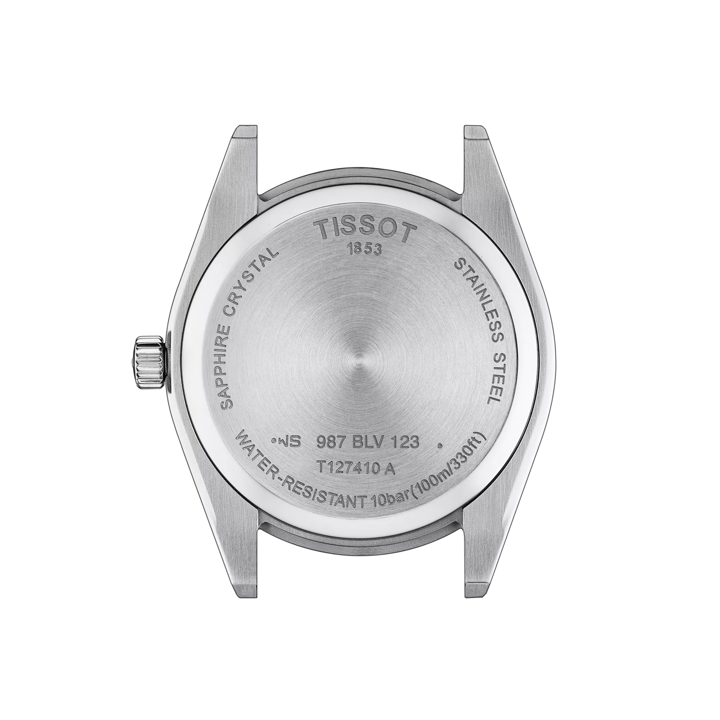 Orologio Tissot Gentleman T127.410.11.041.00 uomo quarzo svizzero, quadrante blu, vetro zaffiro, cassa acciaio 40 mm