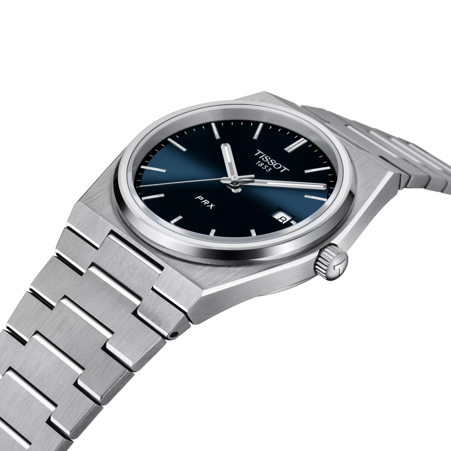 Tissot PRX T137.410.11.041.00 orologio automatico da uomo con quadrante blu e cinturino in acciaio inox – Elegante e sportivo, il Tissot PRX combina design vintage e tecnologia moderna. Movimento automatico Powermatic 80, cassa da 40 mm in acciaio, vetro zaffiro antigraffio e impermeabilità fino a 100 metri. Perfetto per chi cerca un orologio versatile, resistente e di alta precisione.