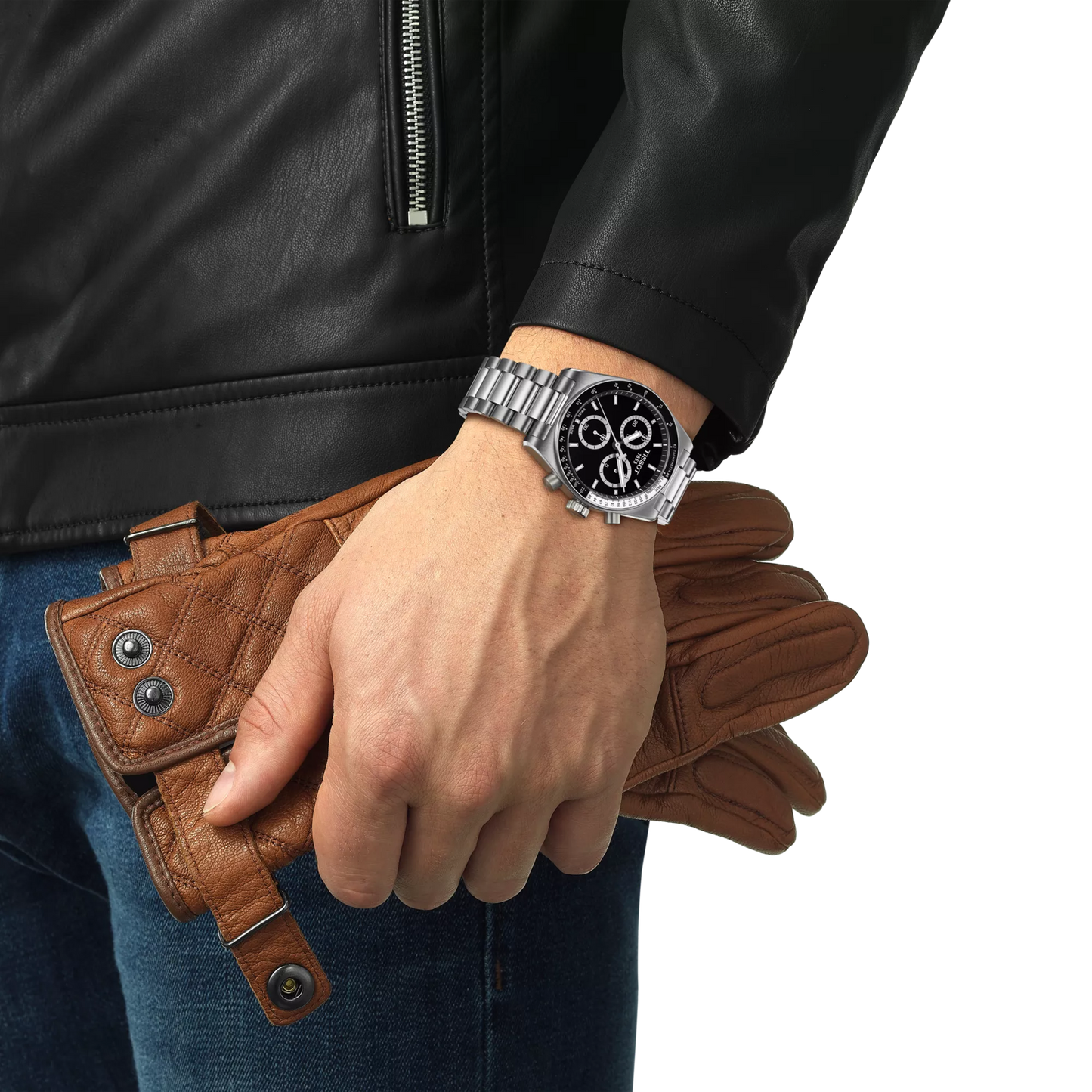 Tissot PR516 Chronograph T149.417.11.051.00 – cronografo quarzo Swiss Made nero 40mm in acciaio, vetro zaffiro antiriflesso, fondello inciso, cinturino a sgancio rapido