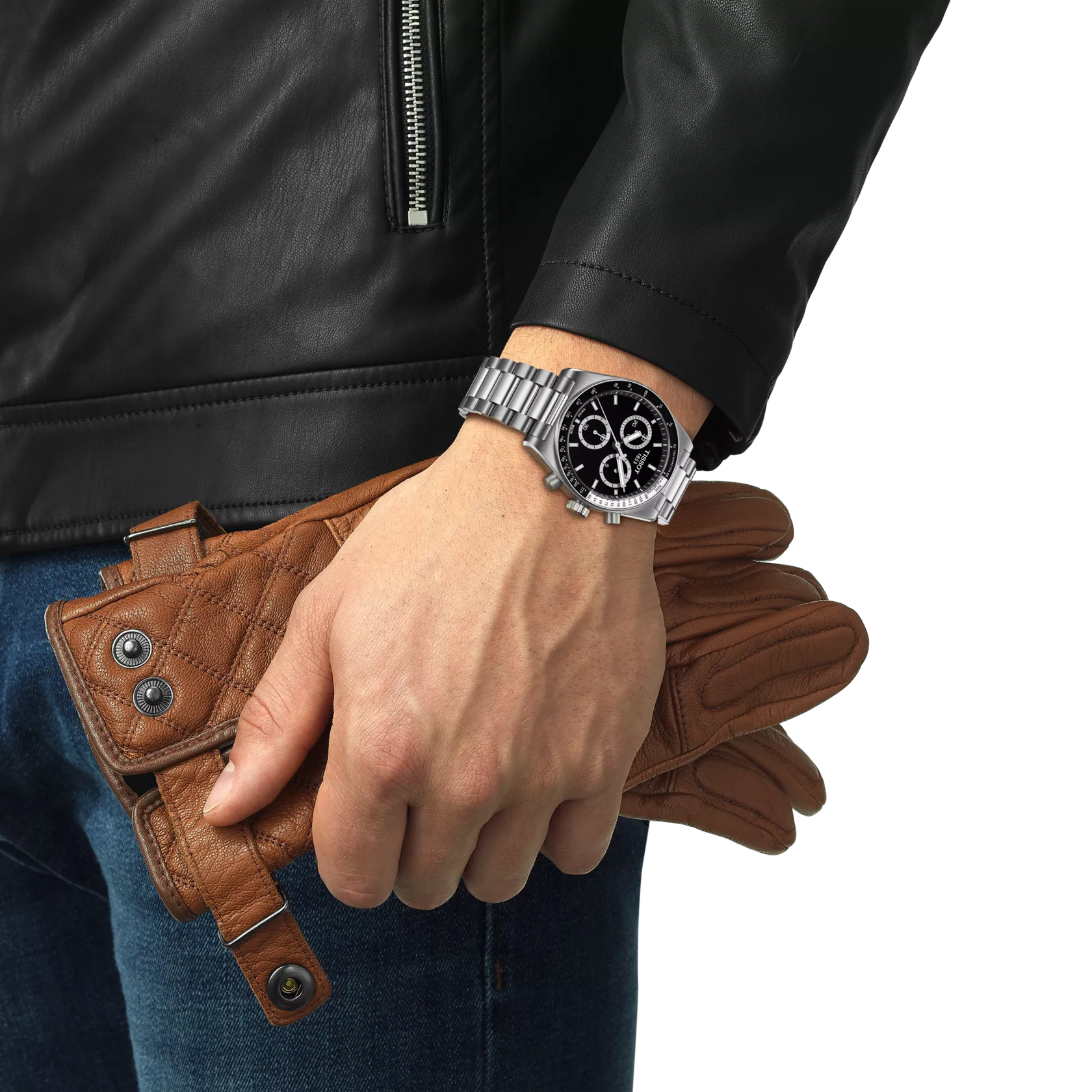 Tissot PR516 Chronograph T149.417.11.051.00 – cronografo quarzo Swiss Made nero 40mm in acciaio, vetro zaffiro antiriflesso, fondello inciso, cinturino a sgancio rapido