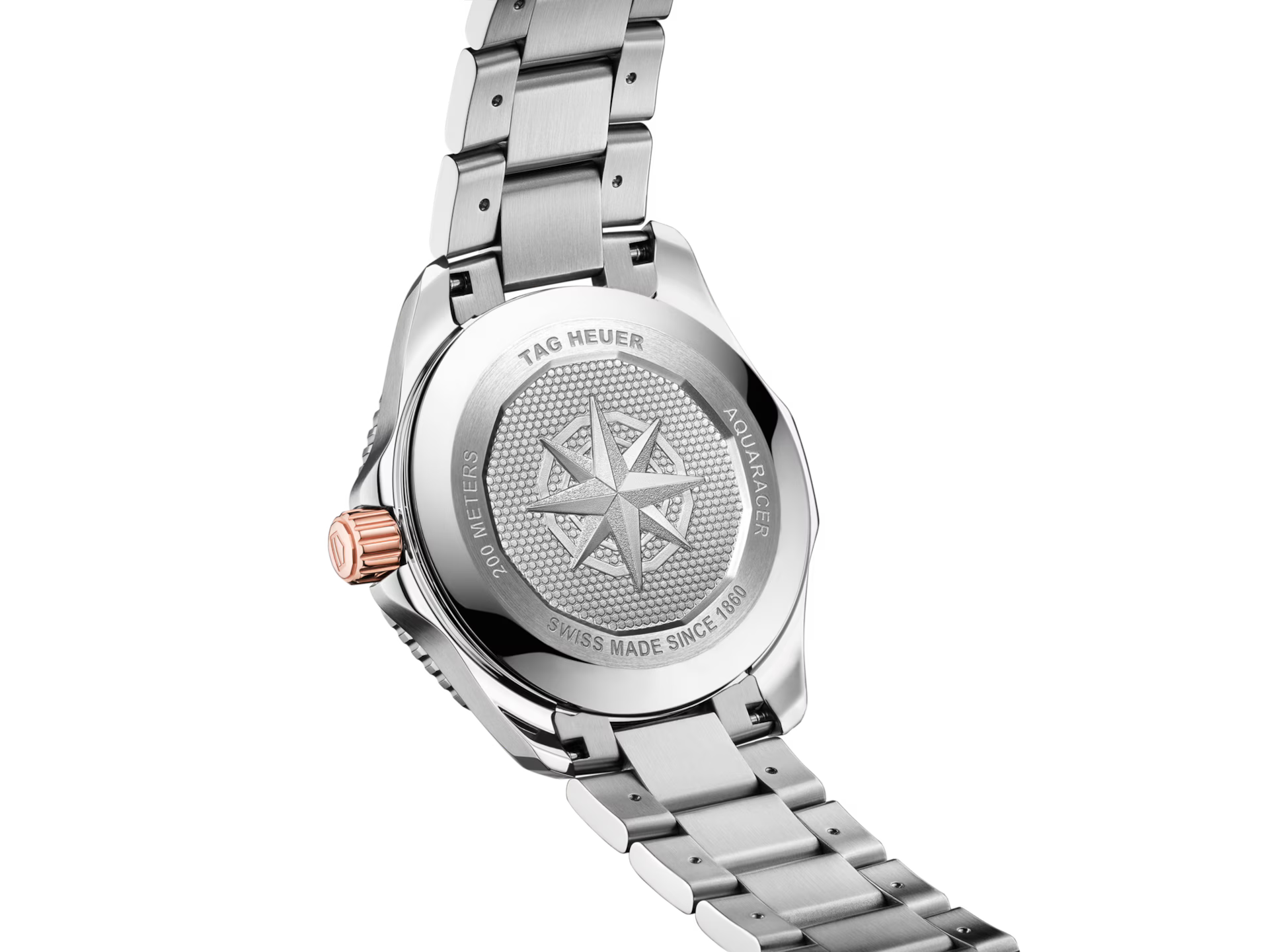 TAG Heuer Aquaracer Professional 200 Date Automatico Swiss Made 40 mm acciaio e oro rosa quadrante nero fumé WBP2151.BA0627