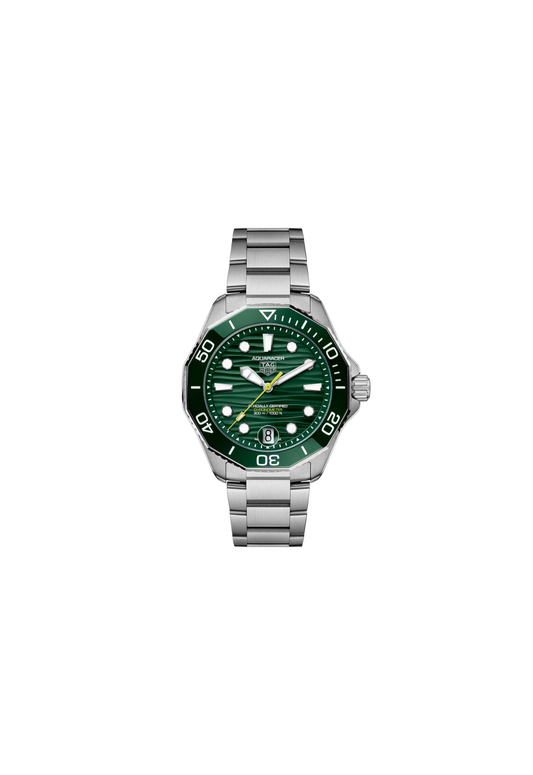 TAG Heuer Aquaracer Professional 300 Date Automatico Swiss Made 42 mm acciaio quadrante verde Calibre TH31-00 COSC WBP5116.BA0013