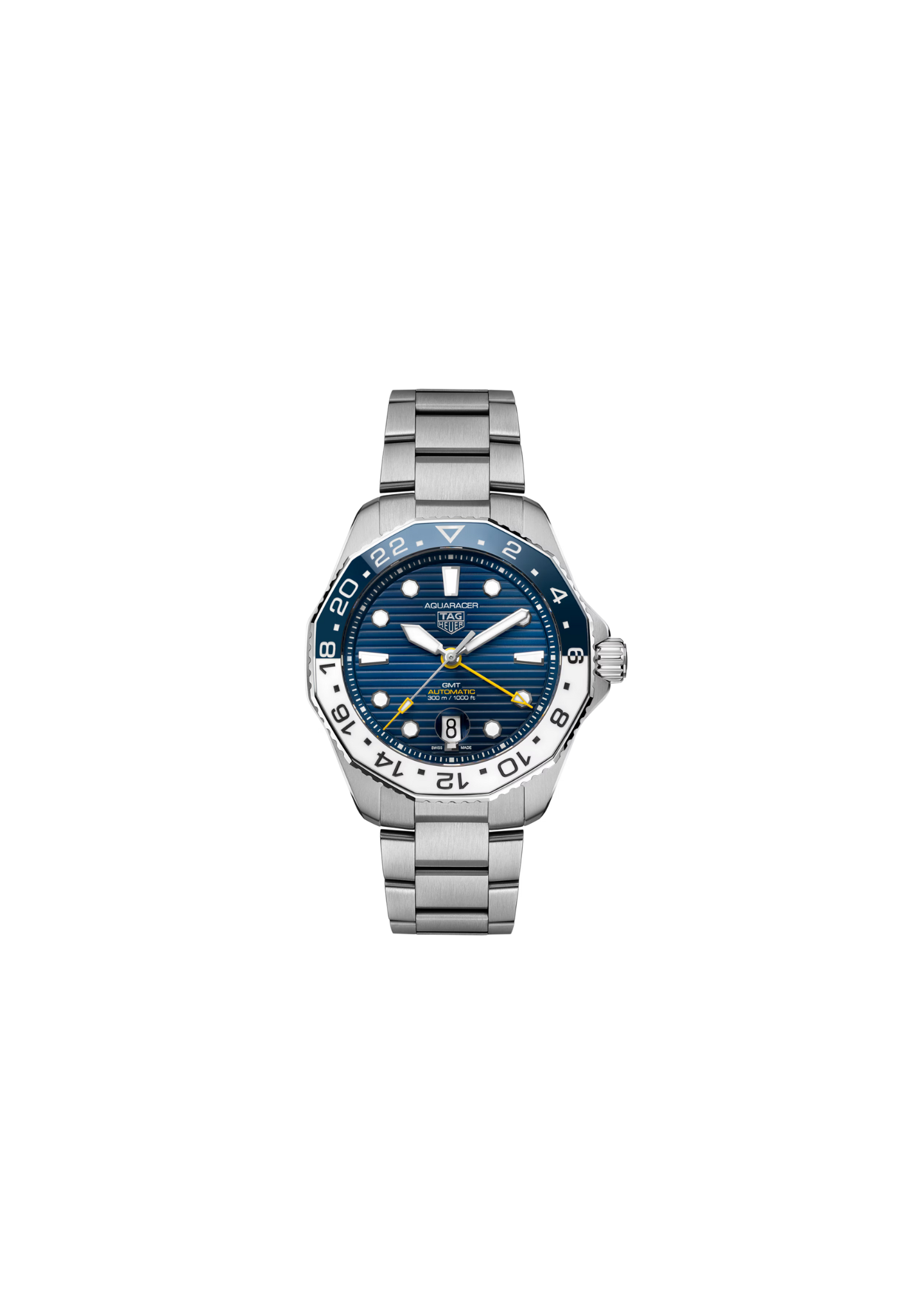TAG Heuer Aquaracer Professional 300 GMT Automatico Swiss Made 43 mm acciaio quadrante blu lunetta ceramica Calibre 7 WBP2010.BA0632